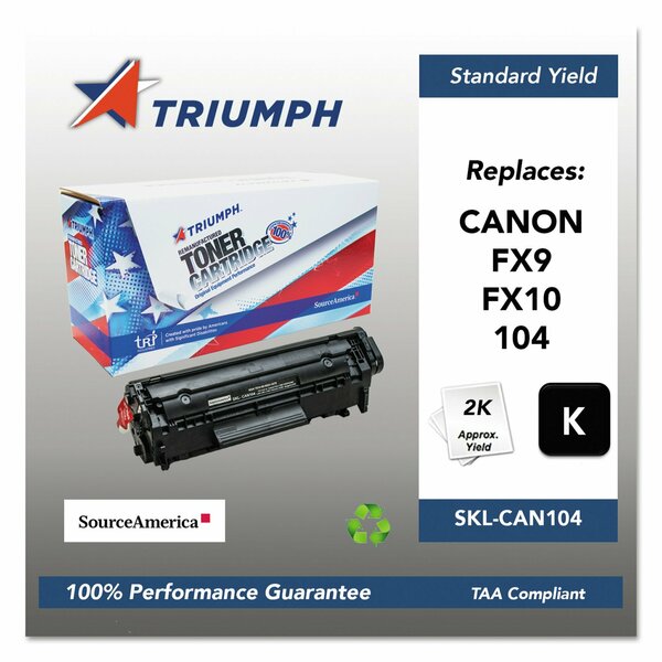 Triumph Remanufactured 0263B001AA 104 Toner, 2,000 Page-Yield, Black 751000NSH1079 SKL-CAN104
